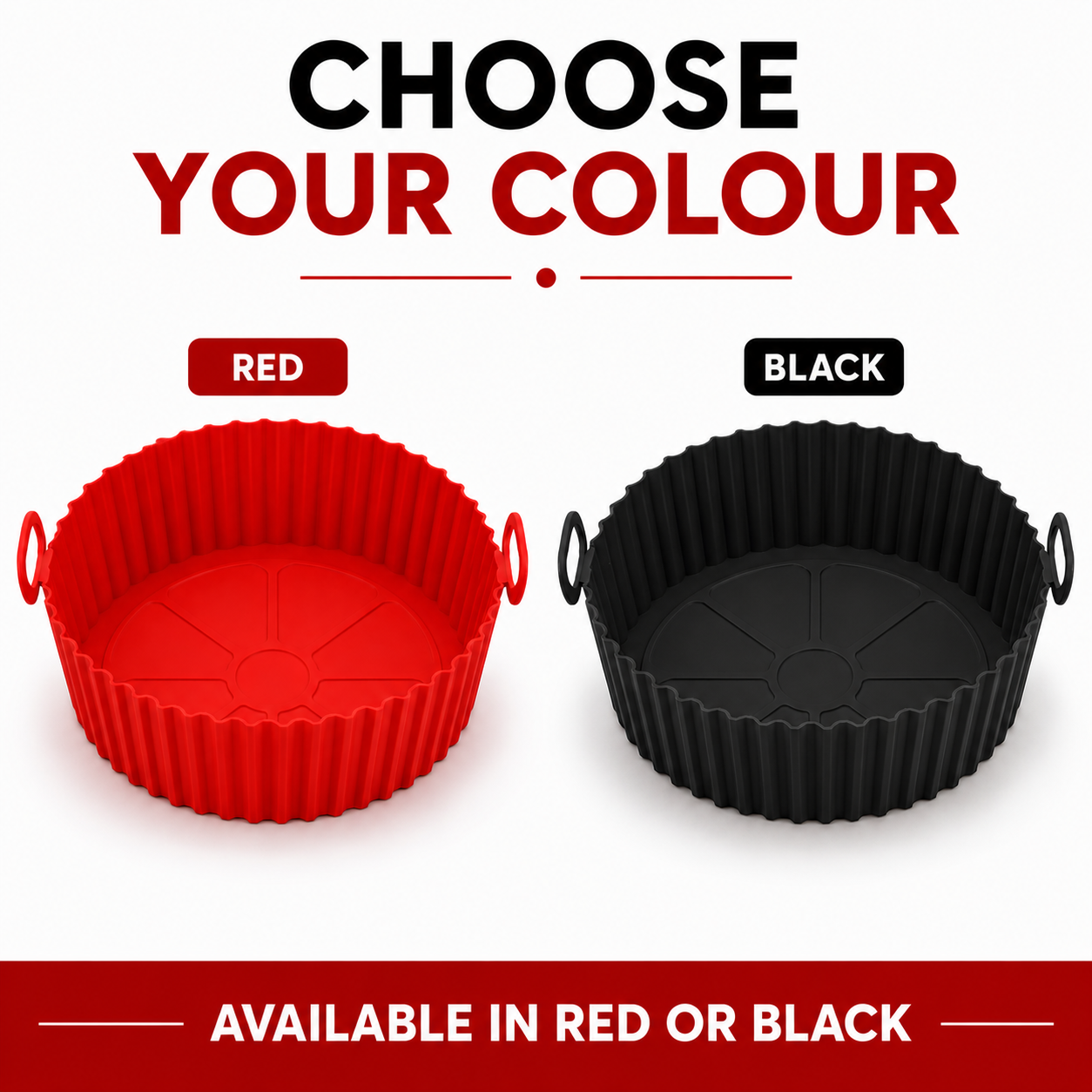 Reusable Silicone Air Fryer Liner – Non-Stick, Food-Grade | 8 Inch