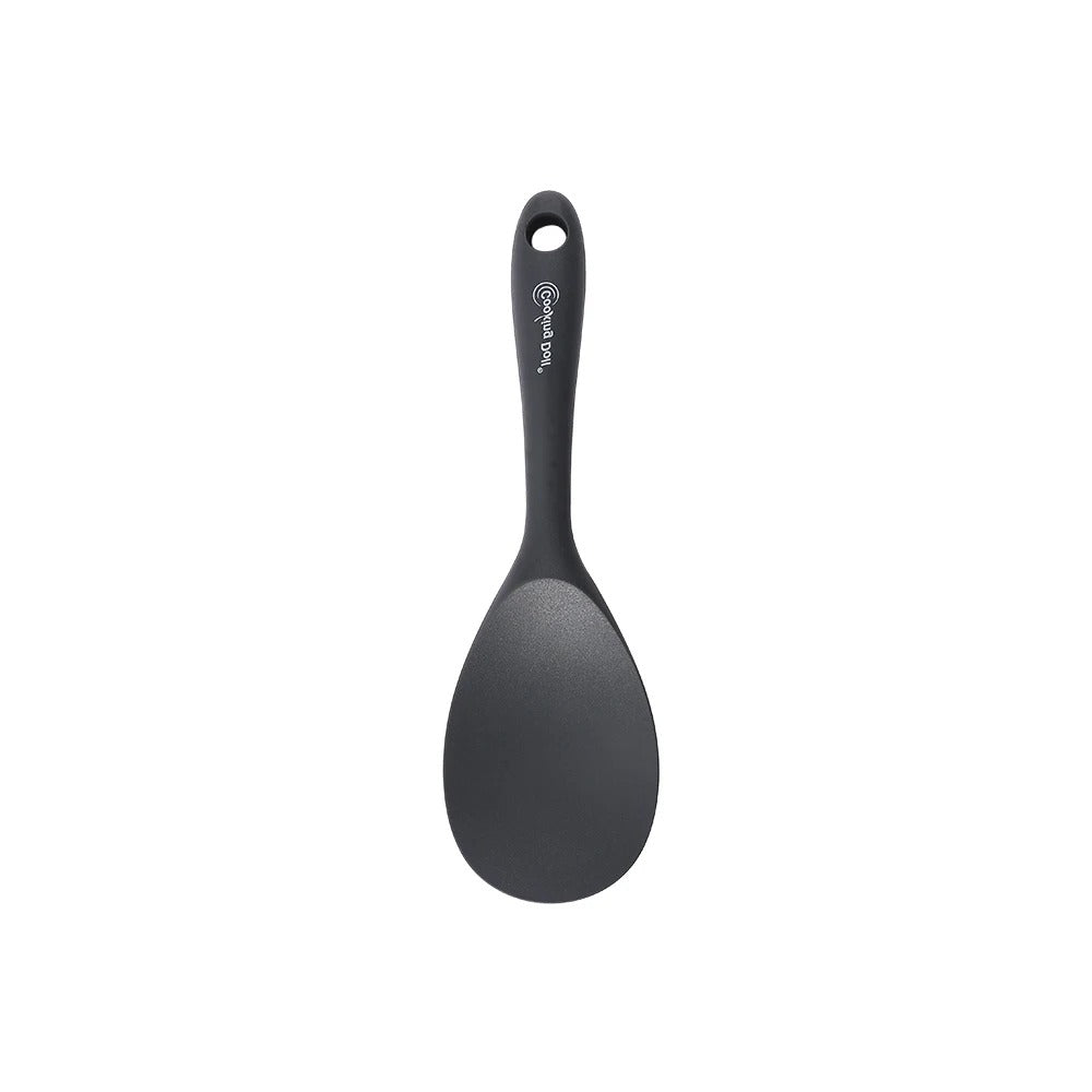 Silicone Kitchen Utensil Set Thick Grey Cooking Spatula Soup Spoon Heat Resistant Tools