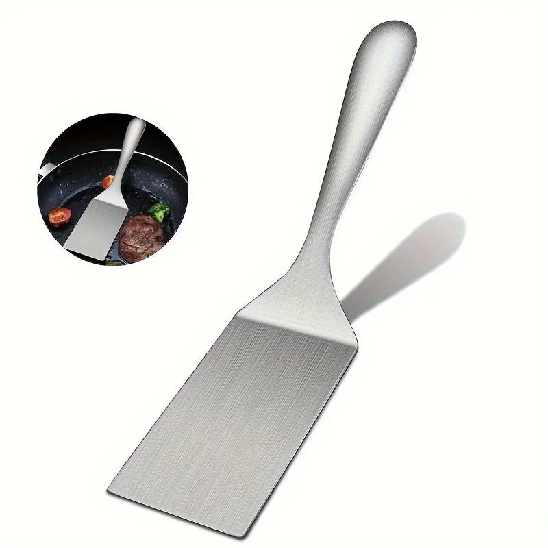 Small Stainless Steel Spatula Grill Turner Frying Shovel Kitchen Cooking BBQ Tool