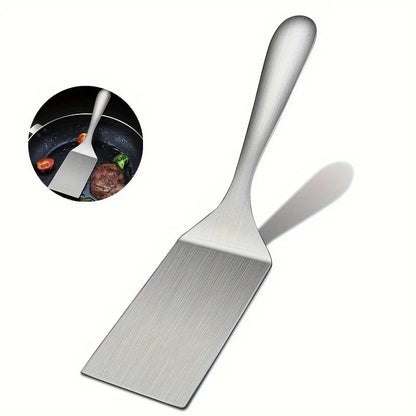 Small Stainless Steel Spatula Grill Turner Frying Shovel Kitchen Cooking BBQ Tool