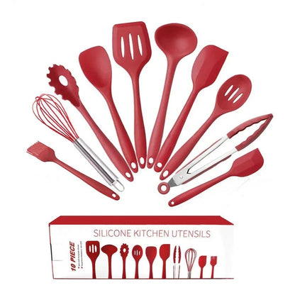 10-Piece Silicone Kitchen Utensil Set | Non-Stick Cooking Tools