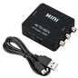 1080P AV to HDMI Converter RCA Composite CVBS Video Audio Adapter USB Powered