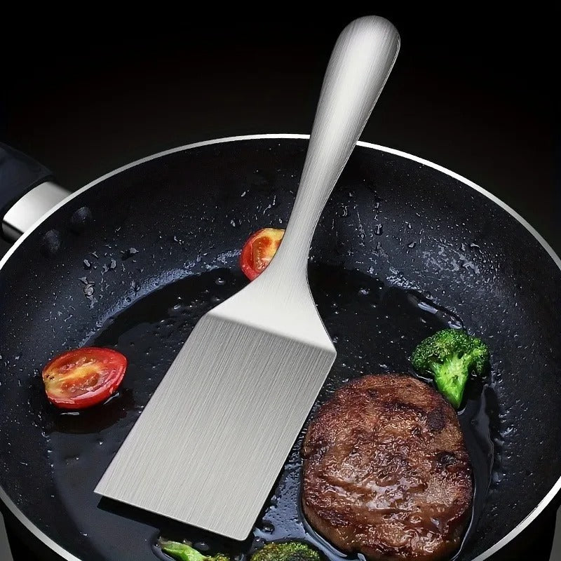 Small Stainless Steel Spatula Grill Turner Frying Shovel Kitchen Cooking BBQ Tool