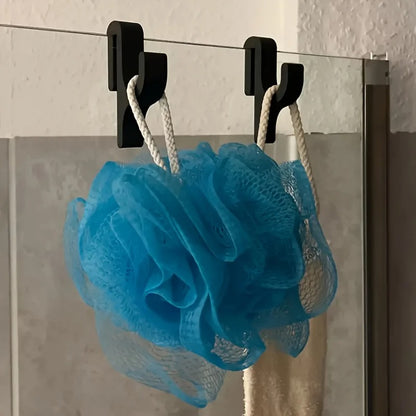 5 pack Shower Door Towel Hook for 8mm Glass – No Drill Bathroom Hanger
