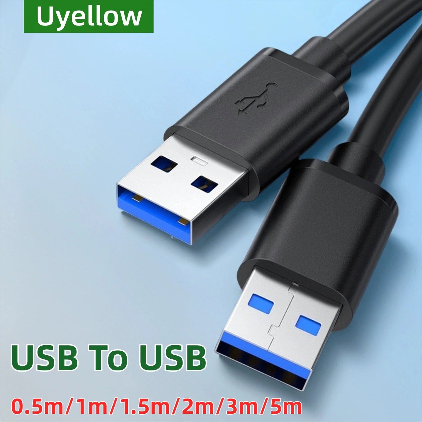 USB 3.0 Male to Male Cable 5Gbps Data Transfer Cord for PC Laptop Hard Drive