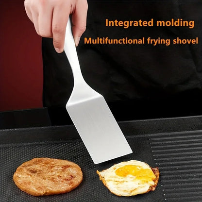Small Stainless Steel Spatula Grill Turner Frying Shovel Kitchen Cooking BBQ Tool