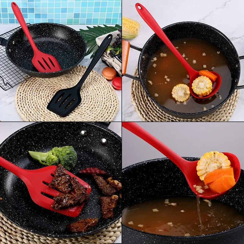 10-Piece Silicone Kitchen Utensil Set | Non-Stick Cooking Tools