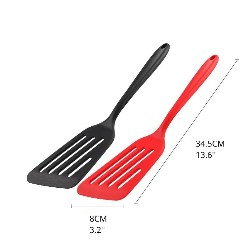 Silicone Egg Fish Frying Spatula Turner Non-Stick Kitchen Cooking Utensil Tool