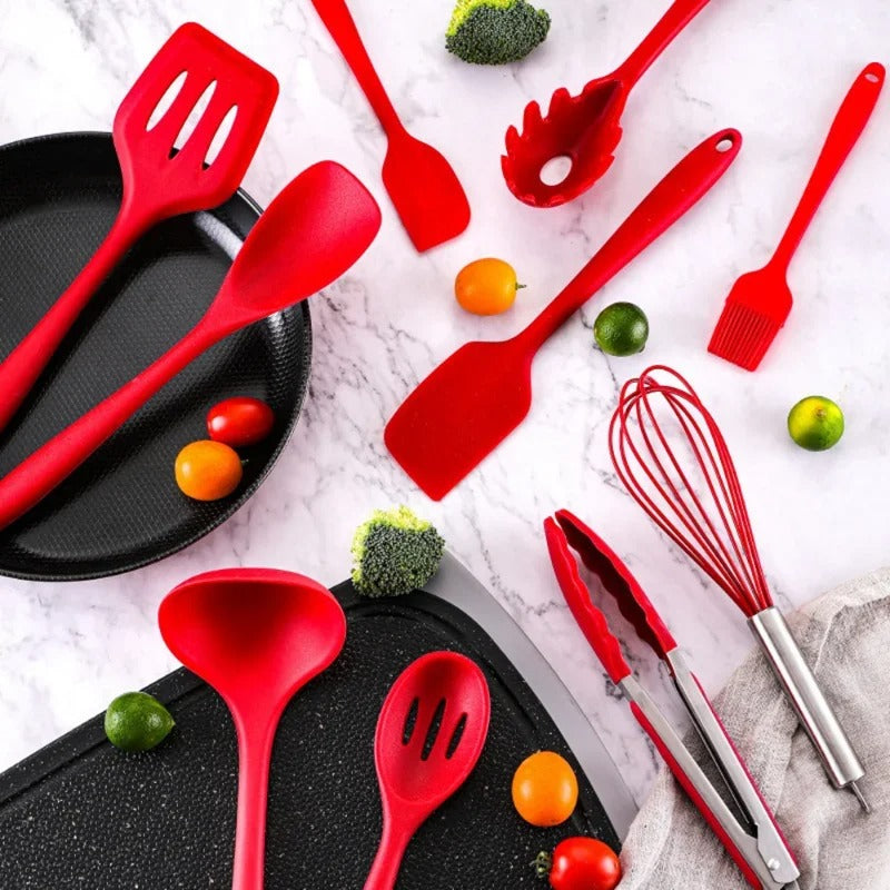 10-Piece Silicone Kitchen Utensil Set | Non-Stick Cooking Tools