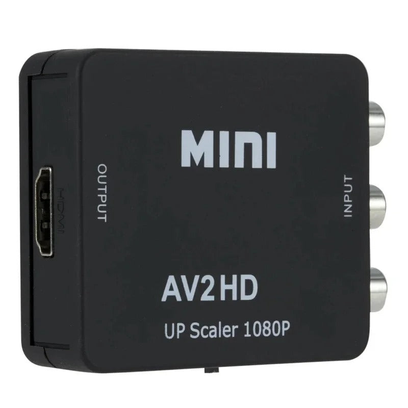1080P AV to HDMI Converter RCA Composite CVBS Video Audio Adapter USB Powered