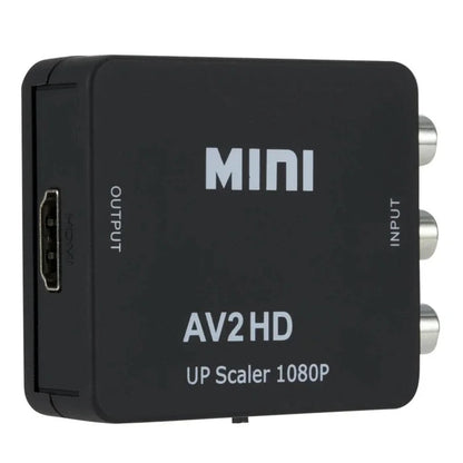 1080P AV to HDMI Converter RCA Composite CVBS Video Audio Adapter USB Powered