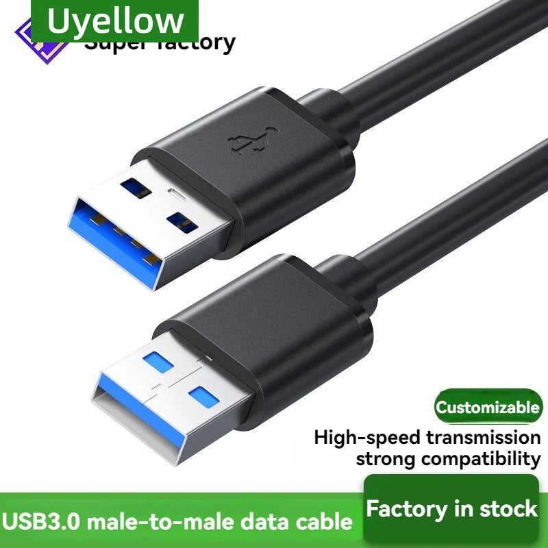 USB 3.0 Male to Male Cable 5Gbps Data Transfer Cord for PC Laptop Hard Drive