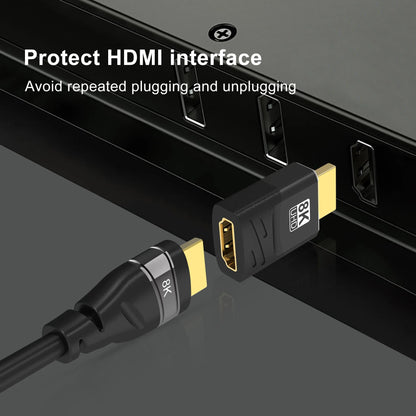 8K HDMI 90° 270° Right Angle Adapter 4K 120Hz HDMI Elbow Extension Connector