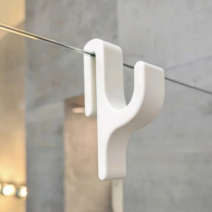 5 pack Shower Door Towel Hook for 8mm Glass – No Drill Bathroom Hanger