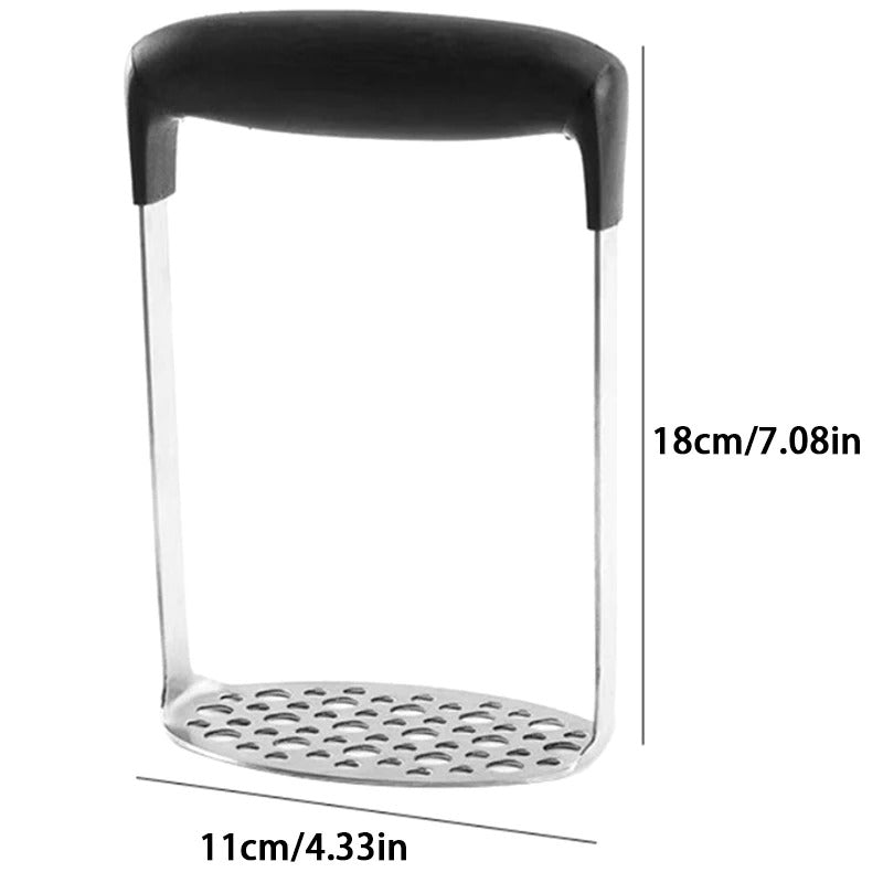 Stainless Steel Potato Masher – Heavy Duty Vegetable & Fruit Puree Kitchen Tool