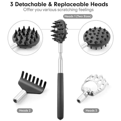 5PCS Extendable Back Scratcher Telescopic Bear Claw Back Itch Massager Tool