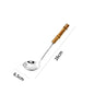 Stainless Steel Colander Spoon with Bamboo Handle – Noodle Strainer | Purease
