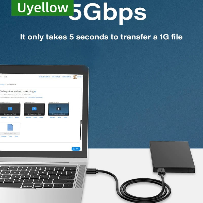 USB 3.0 Male to Male Cable 5Gbps Data Transfer Cord for PC Laptop Hard Drive