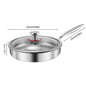 Titanium Non-Stick Frying Pan with Glass Lid 20–26cm | Purease