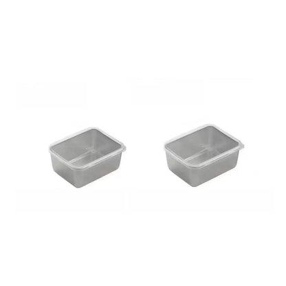 1 - 6PCS Stainless Steel Food Containers Leakproof Stackable Lunch Box Set