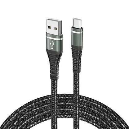 USB-A to USB-C Fast Charging Cable 3A – Nylon Braided Charging & Data Cable