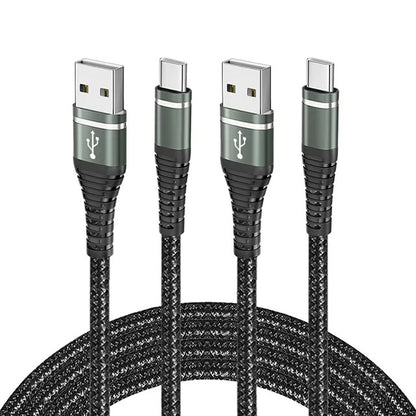 USB-A to USB-C Fast Charging Cable 3A – Nylon Braided Charging & Data Cable