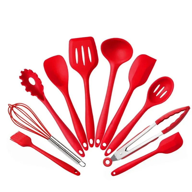 10-Piece Silicone Kitchen Utensil Set | Non-Stick Cooking Tools